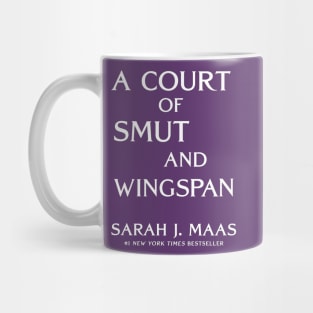 ACOTAR A Court of Smut and Wingspan White Purple Mug